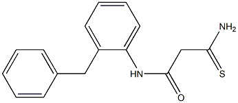 N-(2-benzylphenyl)-2-carbamothioylacetamide 结构式