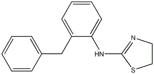 N-(2-benzylphenyl)-4,5-dihydro-1,3-thiazol-2-amine 化学構造式