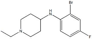 N-(2-bromo-4-fluorophenyl)-1-ethylpiperidin-4-amine Structure