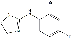 N-(2-bromo-4-fluorophenyl)-4,5-dihydro-1,3-thiazol-2-amine Structure