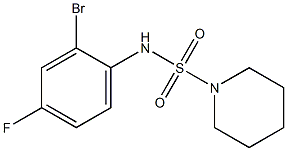  N-(2-bromo-4-fluorophenyl)piperidine-1-sulfonamide