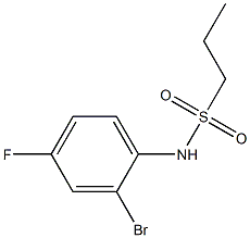 N-(2-bromo-4-fluorophenyl)propane-1-sulfonamide Struktur