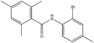 N-(2-bromo-4-methylphenyl)-2,4,6-trimethylbenzamide,,结构式