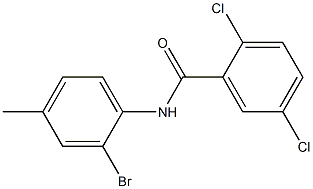 N-(2-bromo-4-methylphenyl)-2,5-dichlorobenzamide Structure