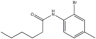 N-(2-bromo-4-methylphenyl)hexanamide,,结构式