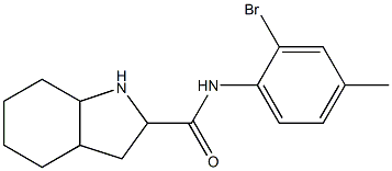 N-(2-bromo-4-methylphenyl)octahydro-1H-indole-2-carboxamide Struktur