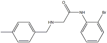 N-(2-bromophenyl)-2-{[(4-methylphenyl)methyl]amino}acetamide Struktur