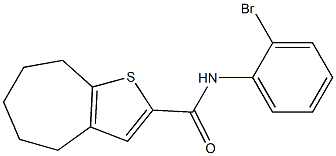 N-(2-bromophenyl)-4H,5H,6H,7H,8H-cyclohepta[b]thiophene-2-carboxamide Struktur