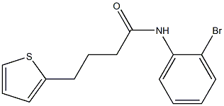 N-(2-bromophenyl)-4-thien-2-ylbutanamide 化学構造式
