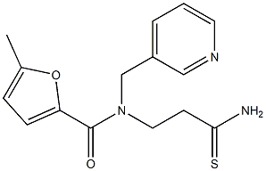 N-(2-carbamothioylethyl)-5-methyl-N-(pyridin-3-ylmethyl)furan-2-carboxamide Structure