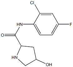 N-(2-chloro-4-fluorophenyl)-4-hydroxypyrrolidine-2-carboxamide Structure