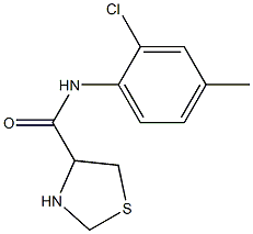N-(2-chloro-4-methylphenyl)-1,3-thiazolidine-4-carboxamide 结构式