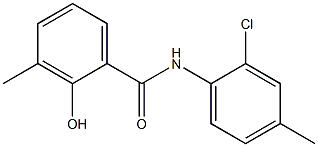 N-(2-chloro-4-methylphenyl)-2-hydroxy-3-methylbenzamide Structure