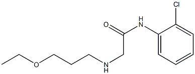N-(2-chlorophenyl)-2-[(3-ethoxypropyl)amino]acetamide Structure