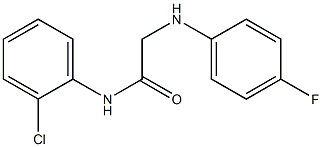 N-(2-chlorophenyl)-2-[(4-fluorophenyl)amino]acetamide Structure