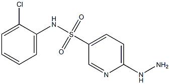  N-(2-chlorophenyl)-6-hydrazinylpyridine-3-sulfonamide