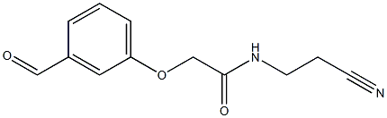 N-(2-cyanoethyl)-2-(3-formylphenoxy)acetamide Structure