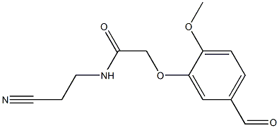  N-(2-cyanoethyl)-2-(5-formyl-2-methoxyphenoxy)acetamide