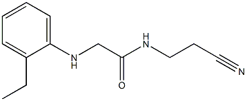 N-(2-cyanoethyl)-2-[(2-ethylphenyl)amino]acetamide,,结构式