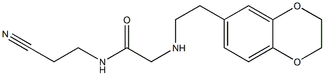 N-(2-cyanoethyl)-2-{[2-(2,3-dihydro-1,4-benzodioxin-6-yl)ethyl]amino}acetamide