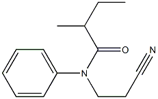 N-(2-cyanoethyl)-2-methyl-N-phenylbutanamide Structure