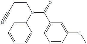 N-(2-cyanoethyl)-3-methoxy-N-phenylbenzamide 结构式