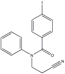 N-(2-cyanoethyl)-4-iodo-N-phenylbenzamide Structure