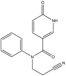 N-(2-cyanoethyl)-6-oxo-N-phenyl-1,6-dihydropyridine-3-carboxamide Struktur