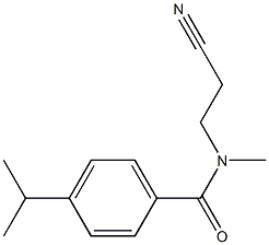 N-(2-cyanoethyl)-N-methyl-4-(propan-2-yl)benzamide 结构式