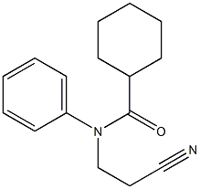 N-(2-cyanoethyl)-N-phenylcyclohexanecarboxamide Structure