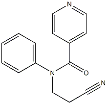 N-(2-cyanoethyl)-N-phenylisonicotinamide 结构式