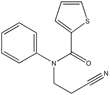 N-(2-cyanoethyl)-N-phenylthiophene-2-carboxamide Struktur