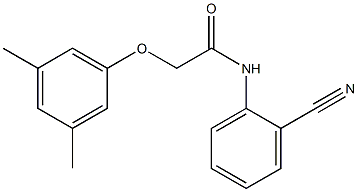 N-(2-cyanophenyl)-2-(3,5-dimethylphenoxy)acetamide,,结构式