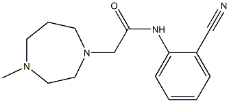 N-(2-cyanophenyl)-2-(4-methyl-1,4-diazepan-1-yl)acetamide Struktur