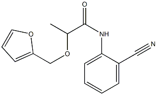 N-(2-cyanophenyl)-2-(furan-2-ylmethoxy)propanamide Structure