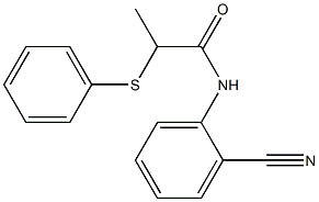 N-(2-cyanophenyl)-2-(phenylsulfanyl)propanamide Structure