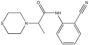 N-(2-cyanophenyl)-2-(thiomorpholin-4-yl)propanamide Struktur