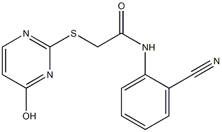 N-(2-cyanophenyl)-2-[(4-hydroxypyrimidin-2-yl)sulfanyl]acetamide Structure