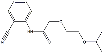 N-(2-cyanophenyl)-2-[2-(propan-2-yloxy)ethoxy]acetamide,,结构式