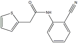 N-(2-cyanophenyl)-2-thien-2-ylacetamide 结构式