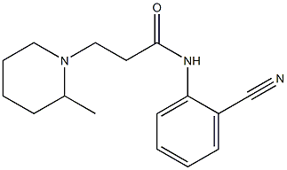 N-(2-cyanophenyl)-3-(2-methylpiperidin-1-yl)propanamide Structure