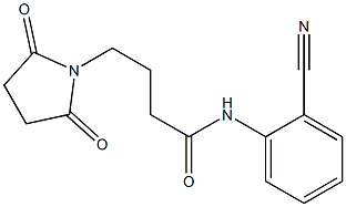 N-(2-cyanophenyl)-4-(2,5-dioxopyrrolidin-1-yl)butanamide Structure
