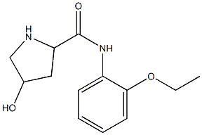 N-(2-ethoxyphenyl)-4-hydroxypyrrolidine-2-carboxamide 结构式