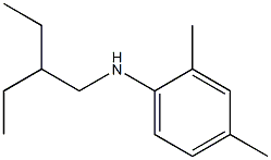 N-(2-ethylbutyl)-2,4-dimethylaniline Structure