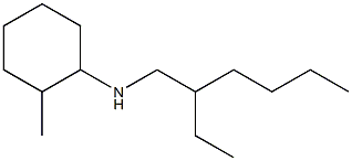 N-(2-ethylhexyl)-2-methylcyclohexan-1-amine 化学構造式