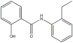 N-(2-ethylphenyl)-2-hydroxybenzamide 化学構造式