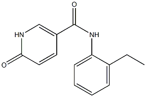 N-(2-ethylphenyl)-6-oxo-1,6-dihydropyridine-3-carboxamide 结构式