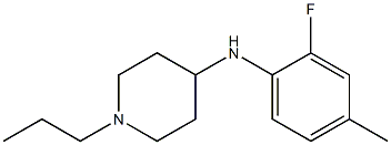 N-(2-fluoro-4-methylphenyl)-1-propylpiperidin-4-amine Struktur