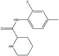 N-(2-fluoro-4-methylphenyl)piperidine-2-carboxamide,,结构式