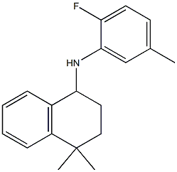 N-(2-fluoro-5-methylphenyl)-4,4-dimethyl-1,2,3,4-tetrahydronaphthalen-1-amine Structure